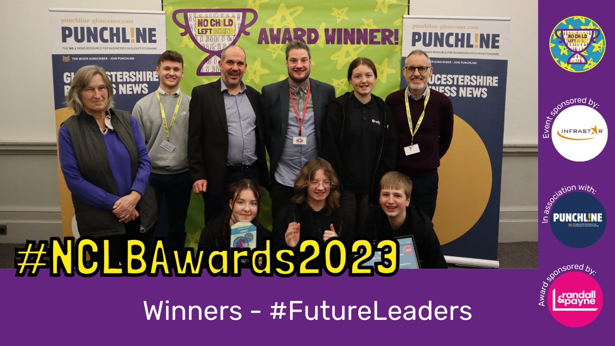 For giving children and young people the opportunity to have their voices heard and to become leaders the #Future Leaders award, sponsored by @RandallPayne, goes to @The_Rock_Chelt👏 #NCLBAwards2023