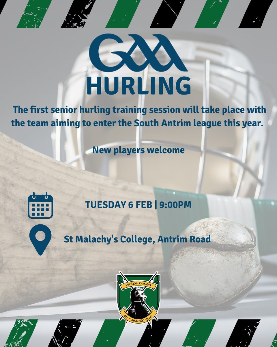 The big stick game is back on Tuesday, beat that with a... eh...

We're aiming to enter a team in South Antrim this year so news players are most welcome