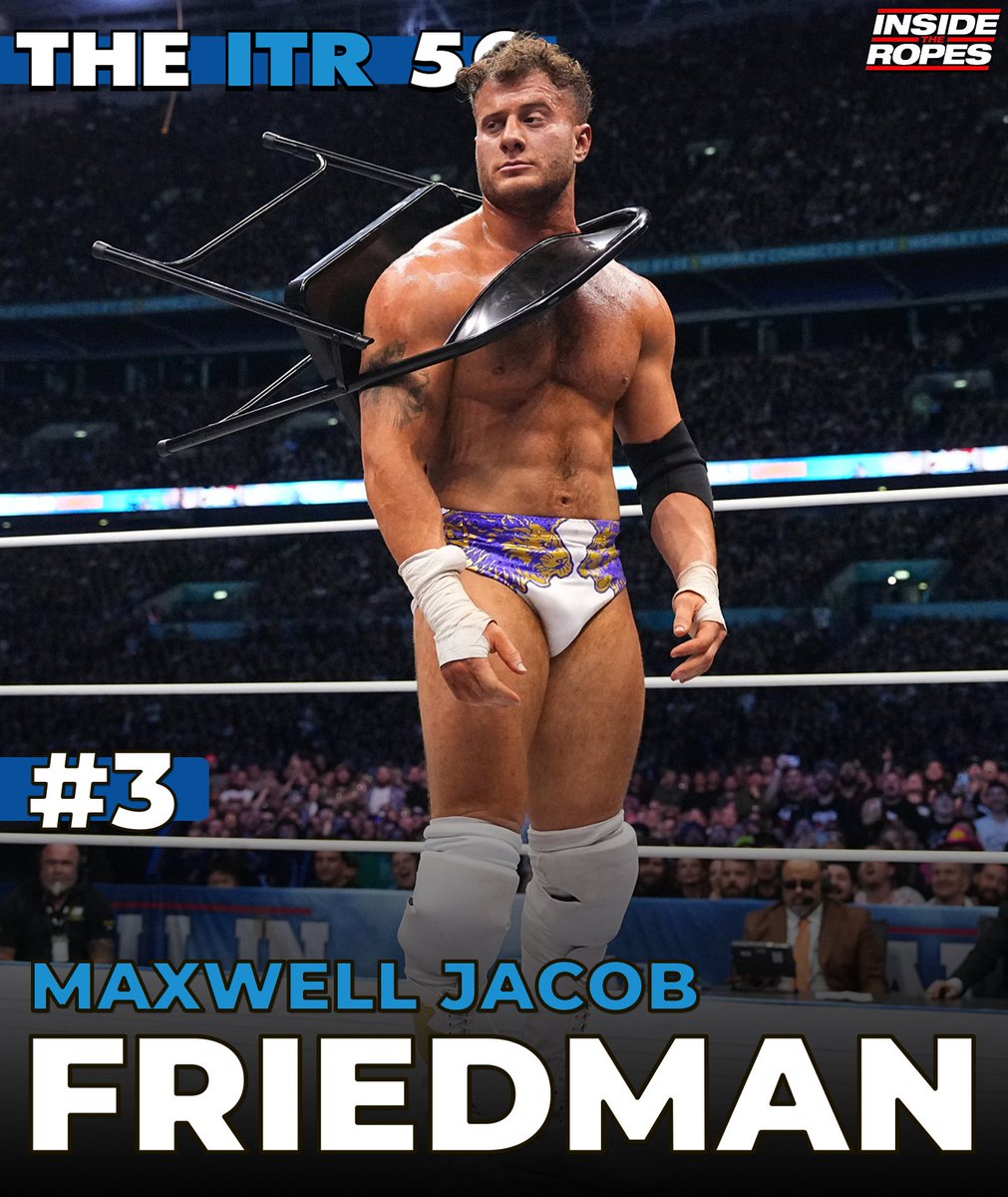 ITRWrestling_'s tweet photo. Coming in at #3 in the 2023 Men’s #ITR50 is...

MJF (@The_MJF / @AEW)

Check out the full 2023 Men’s ITR 50 exclusively in Inside The Ropes Magazine Issue 40! https://t.co/dx94p5jAai