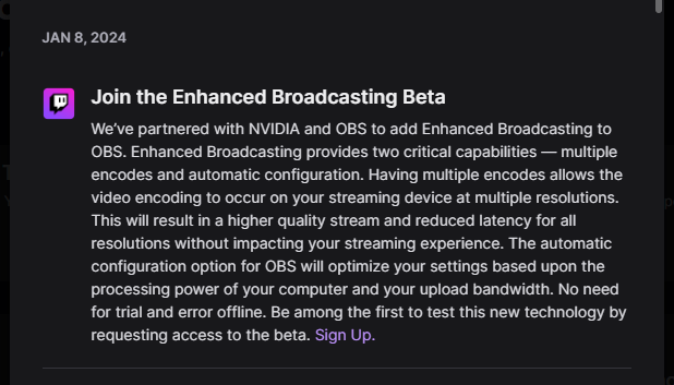dimce007's tweet photo. 4k officially coming to twitch ?! @Twitch  #streamer #streamers https://t.co/uTEf6QEZV1