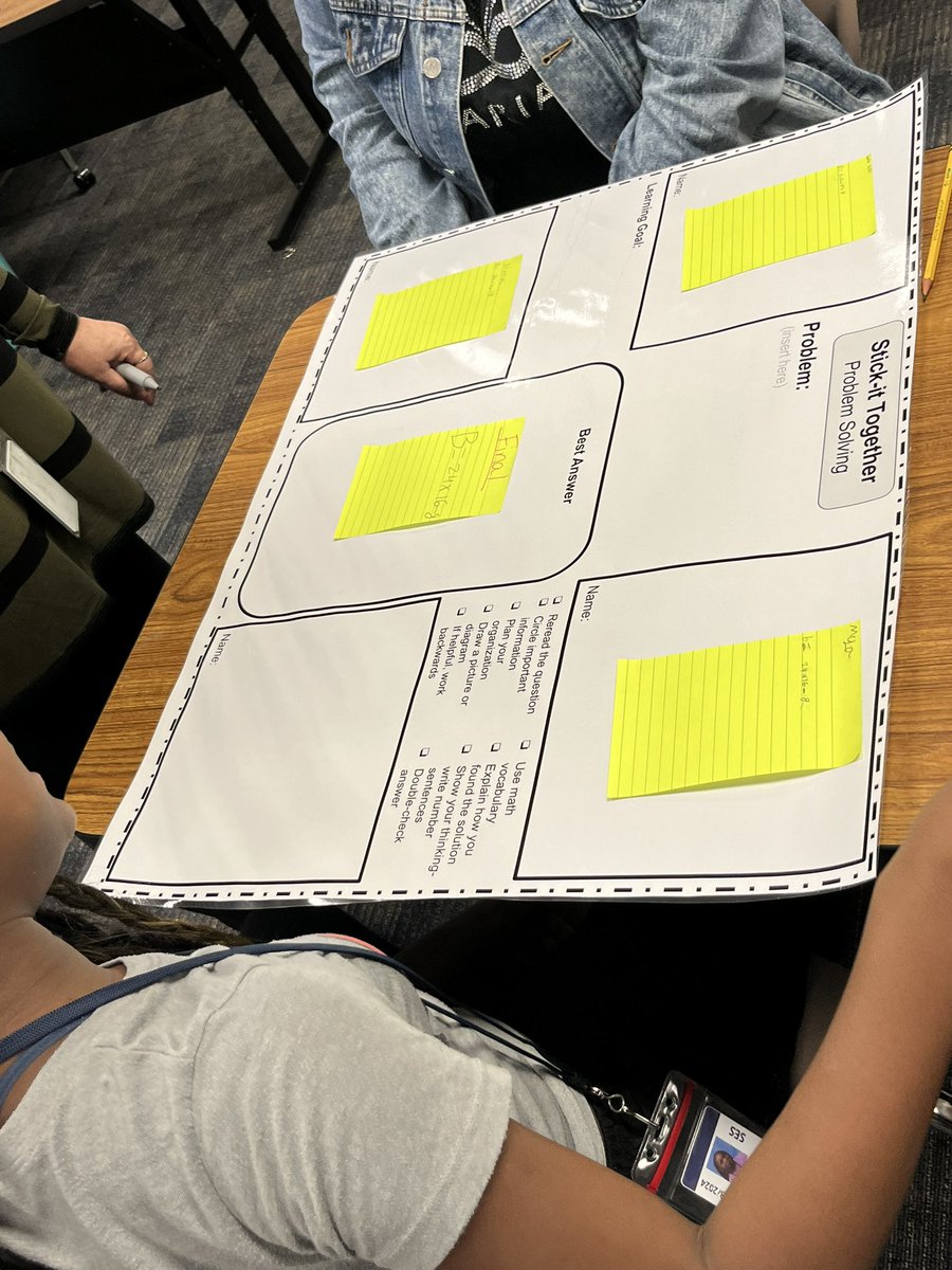Sarah Hamlett (@sarah_hamlett) on Twitter photo Love seeing a strategy introduced in PD LAST week being implemented with students THIS week. Problem solving with Stick It Together at Schmalz. <a href="/Seidlitz_Ed/">Seidlitz Education</a> <a href="/KISDOOI/">Office of Interventions</a> #KTintervent Love seeing a strategy introduced in PD LAST week being implemented with students THIS week. Problem solving with Stick It Together at Schmalz. <a href="/Seidlitz_Ed/">Seidlitz Education</a> <a href="/KISDOOI/">Office of Interventions</a> #KTintervent