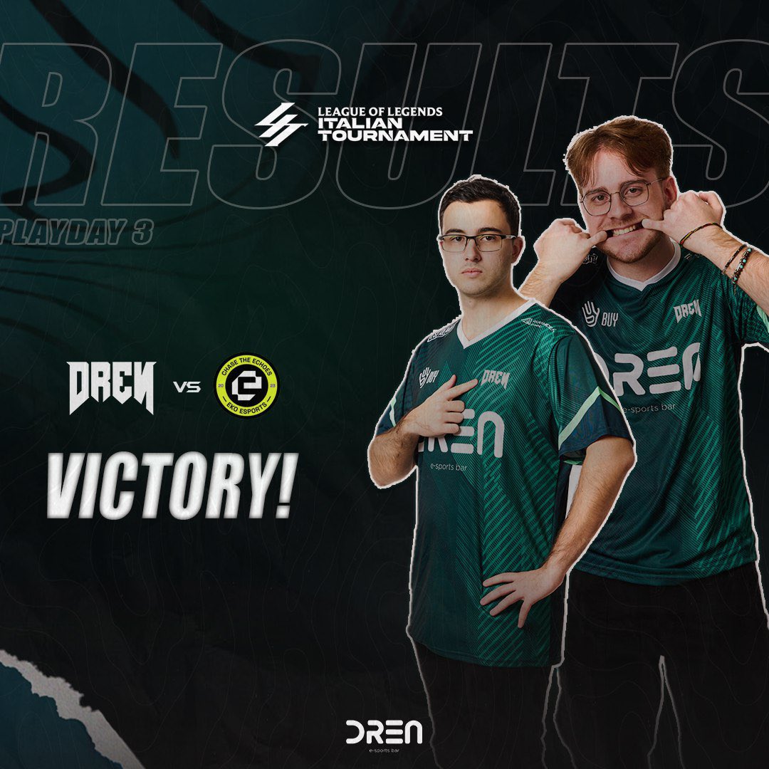 Forse in una partita a DOOM ve la sareste giocata meglio -eglio -eglio

🤪 D’altronde con un logo così brutto parti sconfitto a prescindere -indere -indere

🏆 <a href="/lit_official_it/">LIT</a> 
✅ GGs <a href="/ekoesportsgg/">EKO Esports</a> 

#DRENWIN 💪🏻 l #thatsLIT