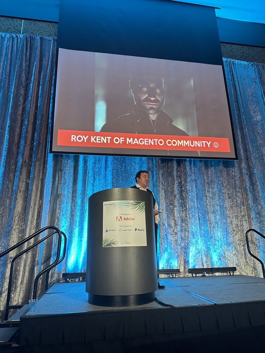 The Roy Kent of the Magento community ⁦<a href="/MagentoNinja/">Jakub Winkler</a>⁩ #mm24fl