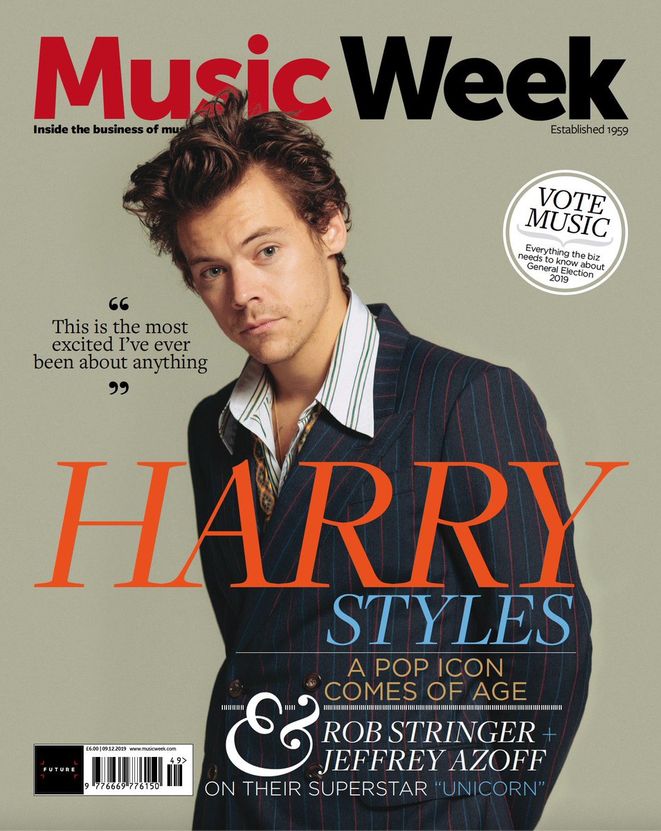 As @Harry_Styles turns 30, revisit our cover feature, starring Harry alongside @sonymusic’s Rob Stringer and manager @jefezoff: musicweek.com/interviews/rea… #HarryStyles #HARRYSTYLES30