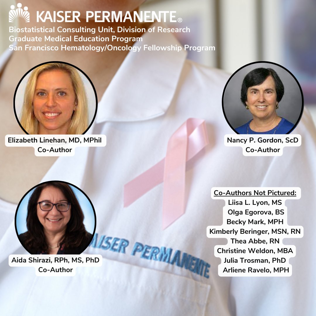 Kaiser Permanente Biostatistical Consulting Unit (@kpbscu) on Twitter photo Stephanie Ossowski, MD, and team (including <a href="/JuliaTrosman/">Julia Trosman</a> and <a href="/cebweldon/">Christine Weldon</a>)collaborated with the <a href="/KPNC_Residency/">KP NCal Residency</a> Program to answer this important public health question: pubmed.ncbi.nlm.nih.gov/37255340/ Stephanie Ossowski, MD, and team (including <a href="/JuliaTrosman/">Julia Trosman</a> and <a href="/cebweldon/">Christine Weldon</a>)collaborated with the <a href="/KPNC_Residency/">KP NCal Residency</a> Program to answer this important public health question: pubmed.ncbi.nlm.nih.gov/37255340/