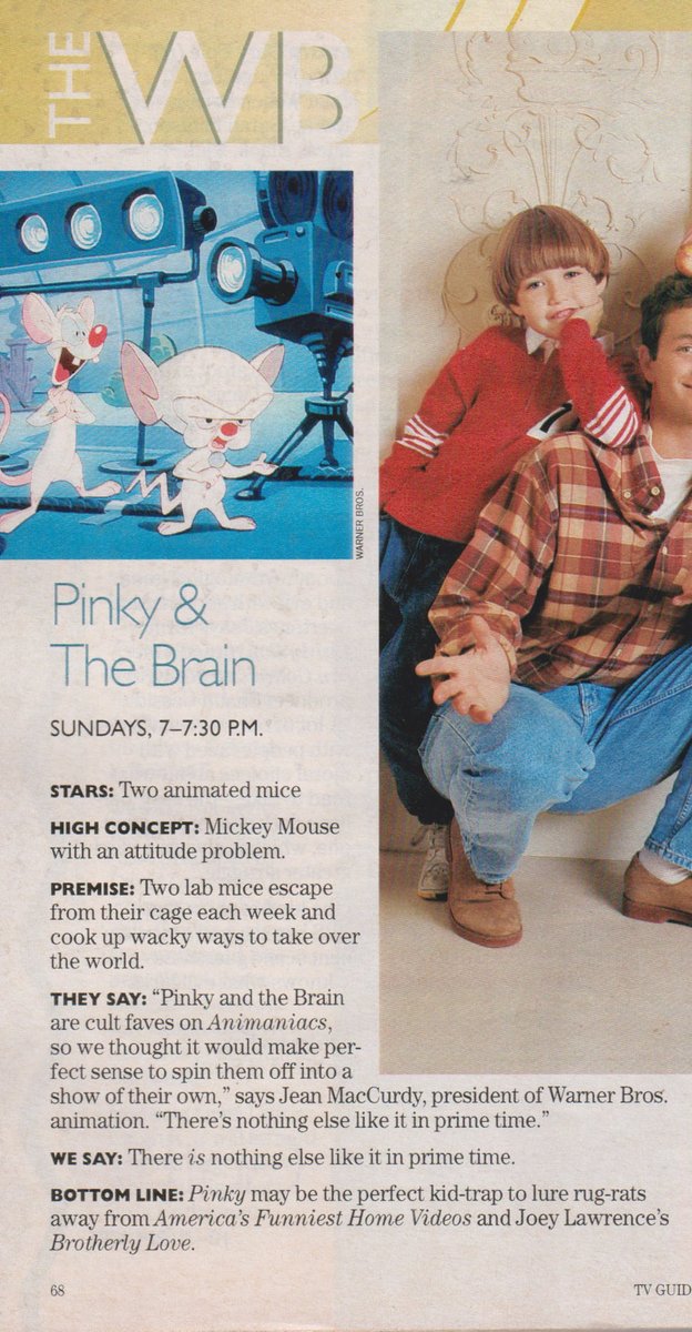 PINKY & THE BRAIN. 1995.

#PinkyAndTheBrain #Animaniacs #TVGuide
