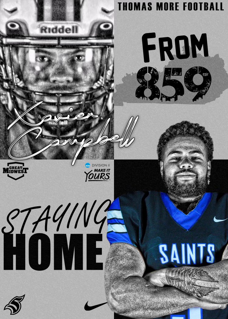 All glory to god, without him nothing is possible. I'm blessed to say that I've decided to commit to Thomas More University!. Go Saints 🔵⚫️⚪️ #Committed @TMU_Football @CoachNorwell @CoachBZink