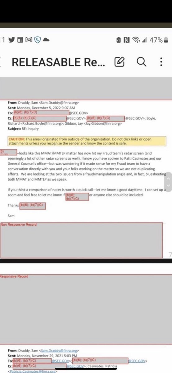 thangthangin0's tweet photo. Huh?? They lied to congress? Did they forget we have a foia 🫣 #MMTLP #finrafruad #MMTLPARMY https://t.co/O9OGqtUYh2