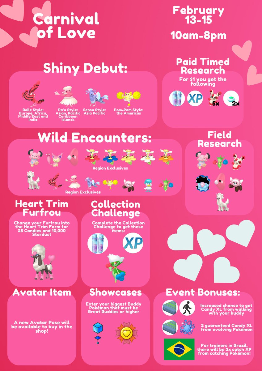 Fall in Love with the Carnival of Love event! Shiny Oricorio debut and more! It’s a great time to #meetyououtthere 

#PokemonGO