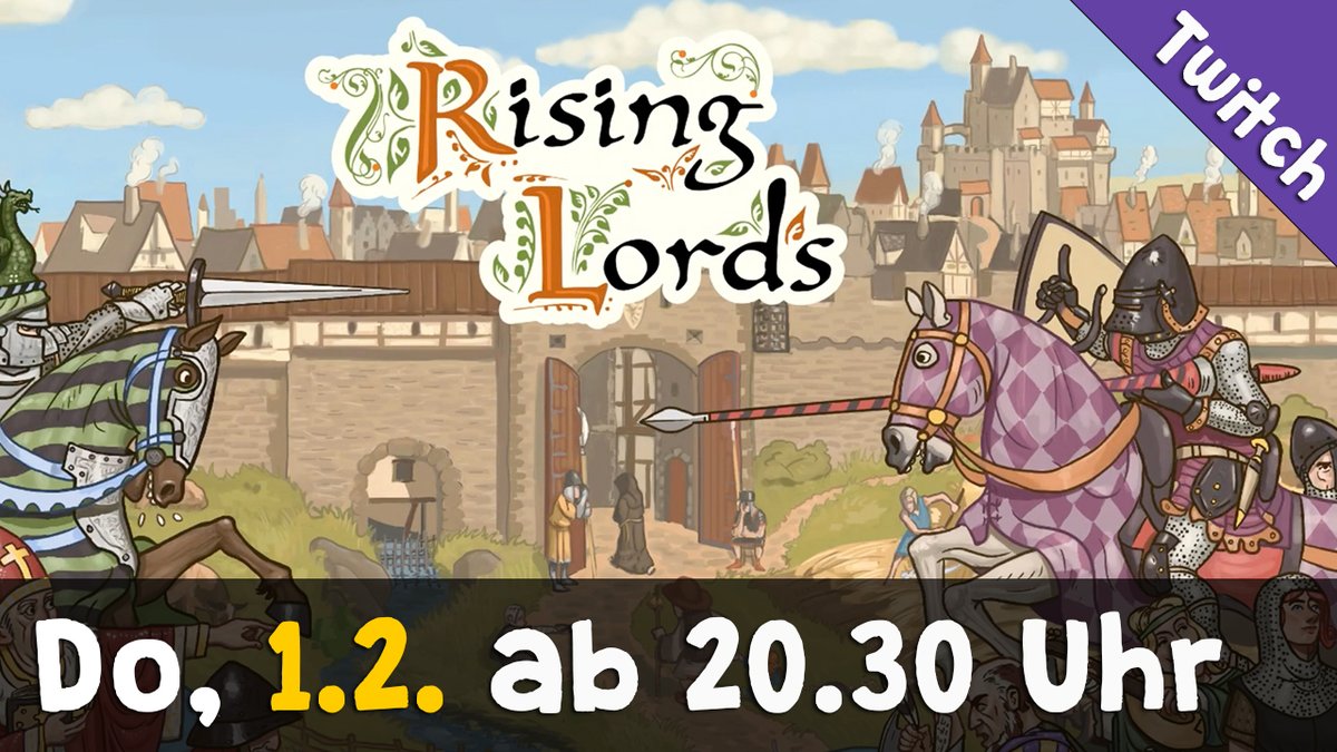 Steinwallen's tweet photo. Drama &amp; Hochspannung garantiert, denn gleich geht's weiter mit der vierten Mission in #RisingLords - live auf Twitch: https://t.co/GXH2MRbfiu https://t.co/WSFIygiIXf