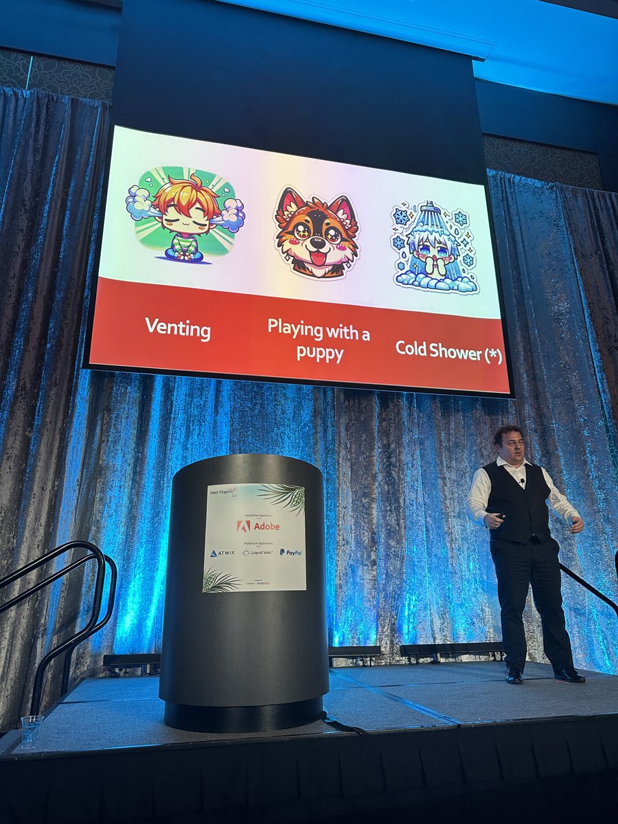 Three ways to deal with frustration as a developer ⁦<a href="/MagentoNinja/">Jakub Winkler</a>⁩ #mm24fl