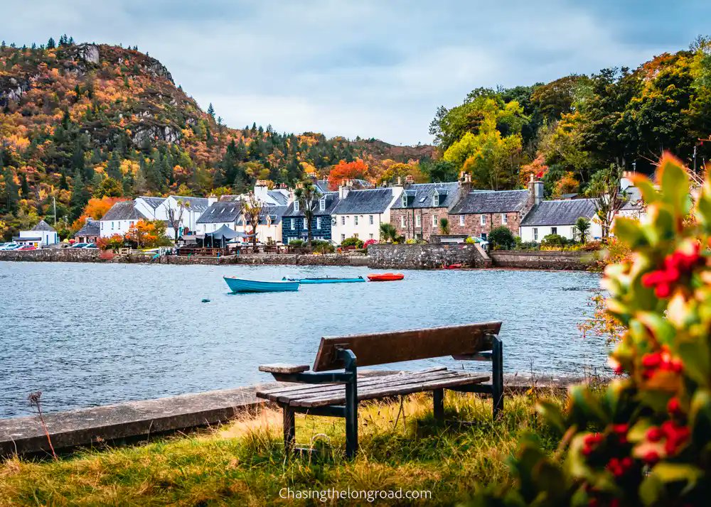 Around 20 of the 44 houses in Harbour Street, Plockton have been empty this January.
Presently there are 46 empty houses in the main village.