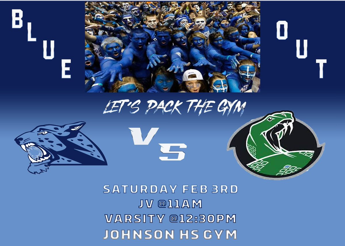 Let’s pack the gym and show our JAG spirit by wearing blue, for our “BLUE OUT!” #GoJagsGo