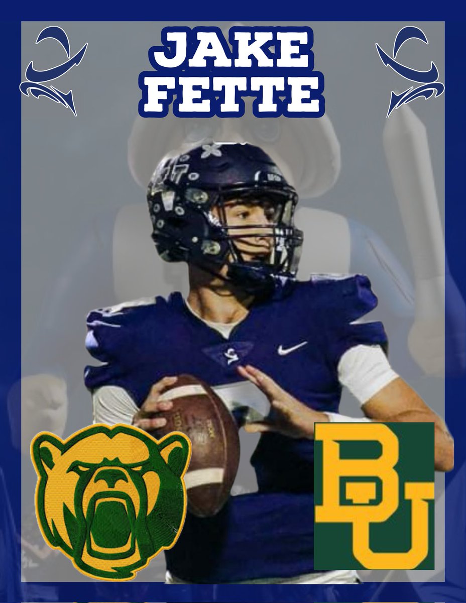 Congratulations to our very own Jake Fette @jake_fette1 for receiving an offer from Baylor University! OFOD! @ContrerasDVOFOD
