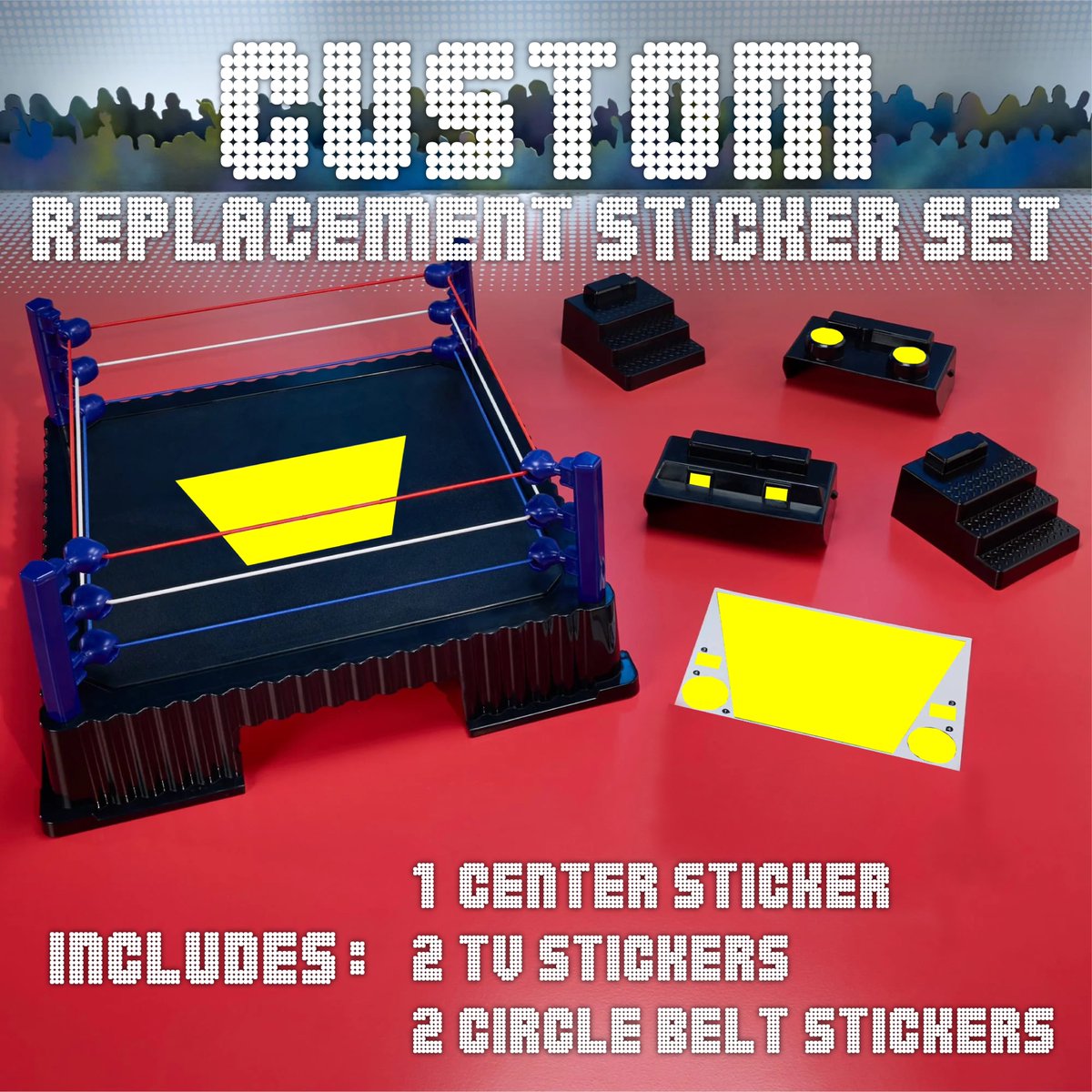 WWERetroStars's tweet photo. If you are considering customizing the new Mattel Retro ring, replacement stickers are available on eBay:

https://t.co/9v1QbBdReg https://t.co/QtxovpojXB