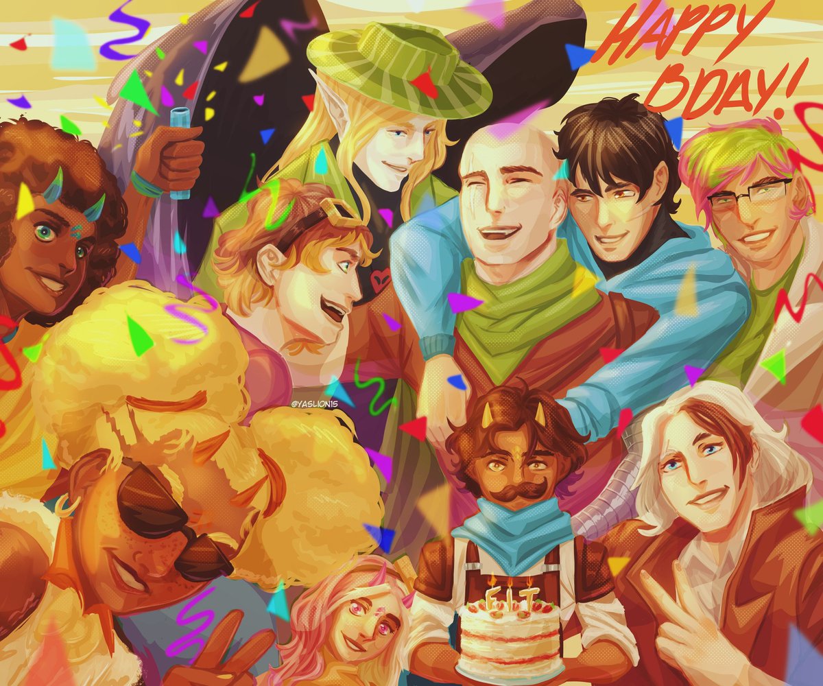 YasLion15's tweet image. The Morning Crew sticks together,
Happy Birthday @FitMC

#HappyFitmcDay #ramonbday #qsmpfanart