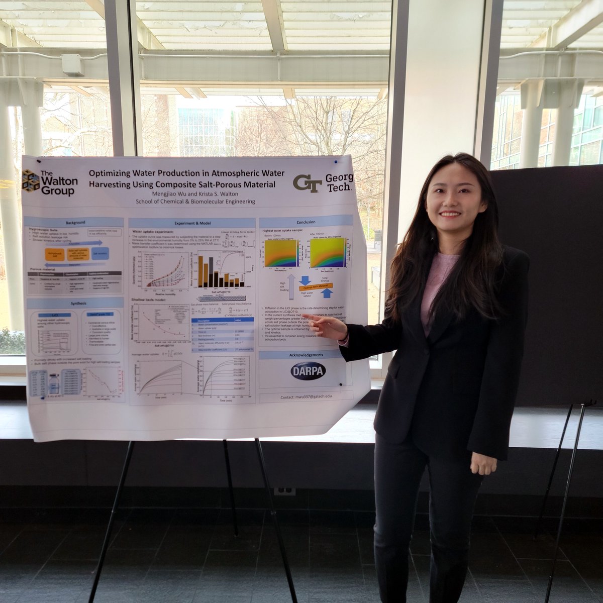 Thanks to everyone who stopped by Mengjiao's poster and has engaging discussions today at the @GTChBE Graduate Research Symposium!