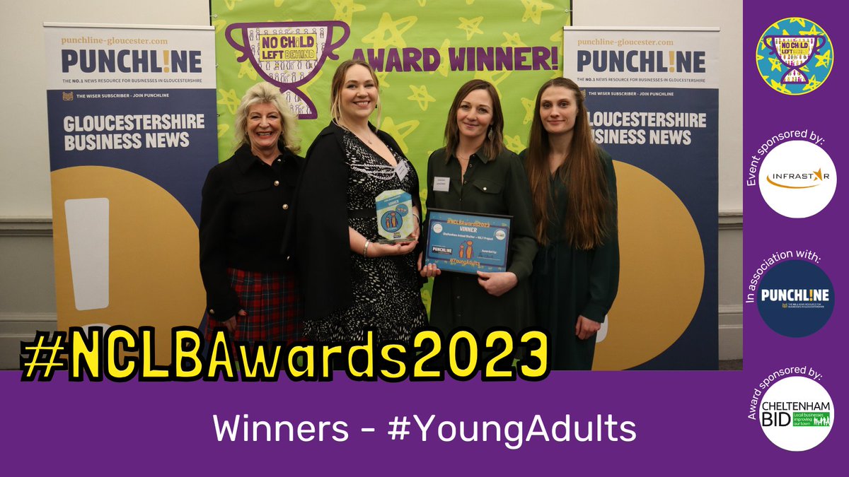 Our #YoungAdults is a new and important award. Supporting young people, equipping them with skills & knowledge to make positive life choices for adulthood is sponsored by our friends @cheltbid. Proud to say @cheltenhampets are the winners! #NCLBAwards2023