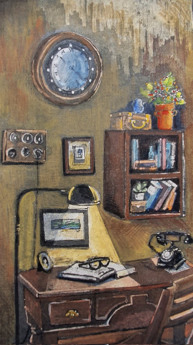 SadafSMirza's tweet photo. Captured the nostalgic charm of my grandmother's vintage bedroom in this hand-watercolored and pencil-colored intaglio print. 

 #etching #aquatint #copperplateetching #intaglio #printmaking #intaglioprint  #aquaintaglio #printmakersofinstagram #printmakingart #drawing #artist https://t.co/OH7g3d3zgL