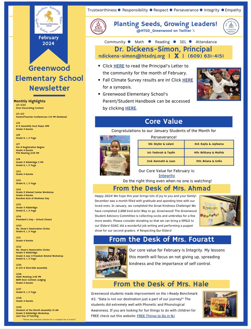 MrsAhmadandCo's tweet image. February Newsletter is out now! Take a look at what our teachers have been upto and what we have in plan for the next few weeks! @WeAreHTSD @HTSD_Greenwood  
#PlantingSeedsGrowingLeaders
#Intergrity
PDF: shorturl.at/yFKO7