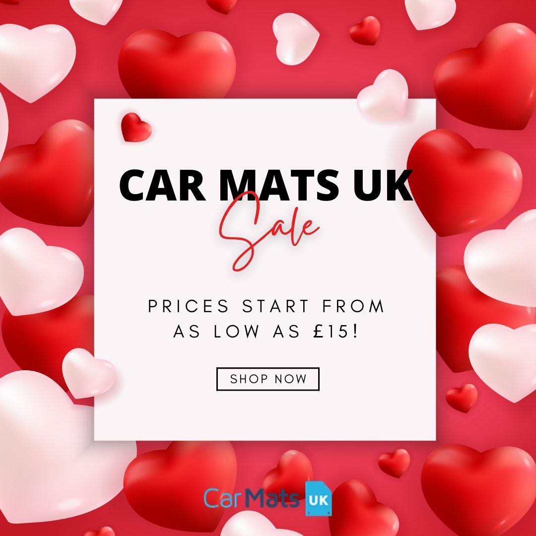 carmats_uk's tweet image. We're feeling the love this month 💖 so why not slide into our #sale and grab yourself a bargain to treat you and your car.

Enjoy free UK mainland delivery for orders over £40! carmats-uk.com/pc/sale/

#carmats #bootliners #valentines