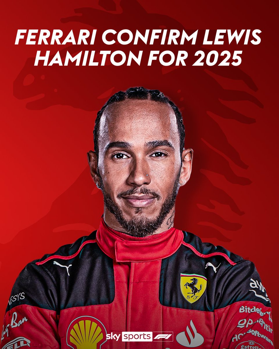 It's official 📝

Ferrari confirm Lewis Hamilton will join the team from 2025 📅