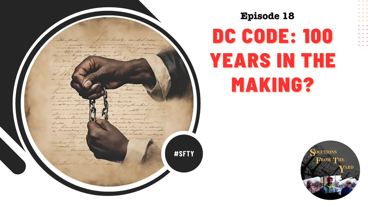 We're starting off #BlackHistoryMonth with a new episode of the #SolutionsFromTheYard podcast, which discusses the DC Code and how changes to the code can benefit returning citizens. #SecureDC

Listen here: podbean.com/ew/pb-b4c92-15…