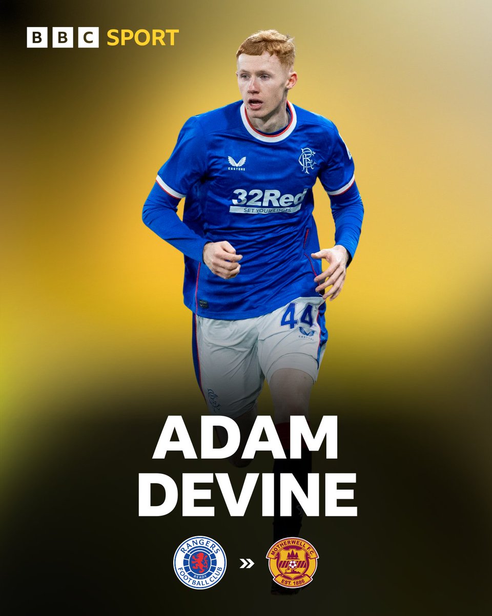 Motherwell have agreed a deal to take Rangers full-back Adam Devine on ...