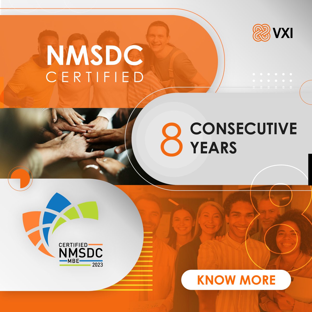 VXIjobs's tweet photo. Exciting news! VXI's 8th consecutive NMSDC certification reaffirms our commitment to diverse and inclusive outsourcing, transforming it into a positive force.
Learn more: https://t.co/vVfFsocUoy
#OutsourcingWithPurpose #DiversityMatters #VXI #VXIGlobalSolutions https://t.co/Wxj4GpWnz1
