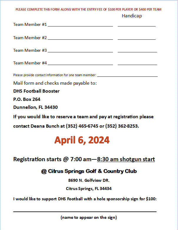 Dunnellon High School Football tweet media