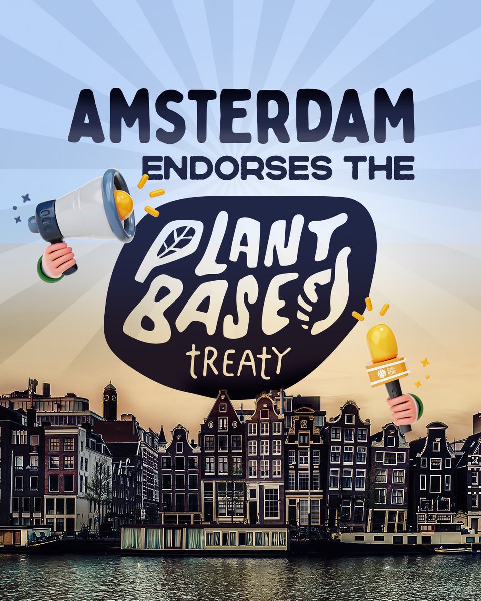 Plant_Treaty's tweet image. BREAKING‼️Amsterdam becomes the first EU capital city to endorse the call for a Plant Based Treaty in response to the climate emergency 🎉

Read more here: plantbasedtreaty.org/amsterdam-endo…