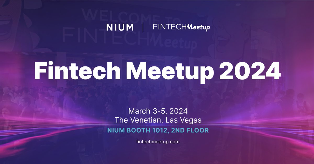 Going to @FintechMeetup in Vegas? Don’t forget to schedule time with Nium and sign up to reserve your spot at our Nium@Nite happy hour on March 4th at Rosina Cocktail Bar. ⬇️ nium.com/events/fintech…