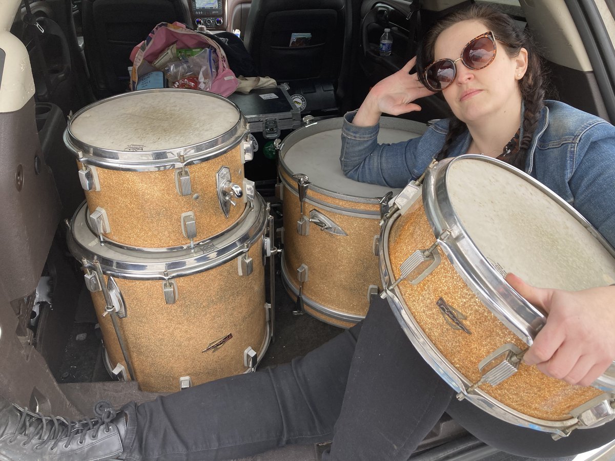 TheExBombers's tweet photo. Sometimes, you just have to drive to Kentucky to pick up a gold sparkly drum set from the 60s…
#Trixon https://t.co/keJviRe4pi