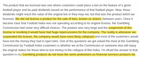 Zidave1's tweet photo. Tonight I am going to review "go to market" aspect of #footballindex which is a feature that Andrew Rhodes has publicly stated the @GamRegGB did not an could not licence. Is he telling the truth? Of course not @StuartAndrew but let's remind you of what he said on Youtube! https://t.co/mQRnv7felE