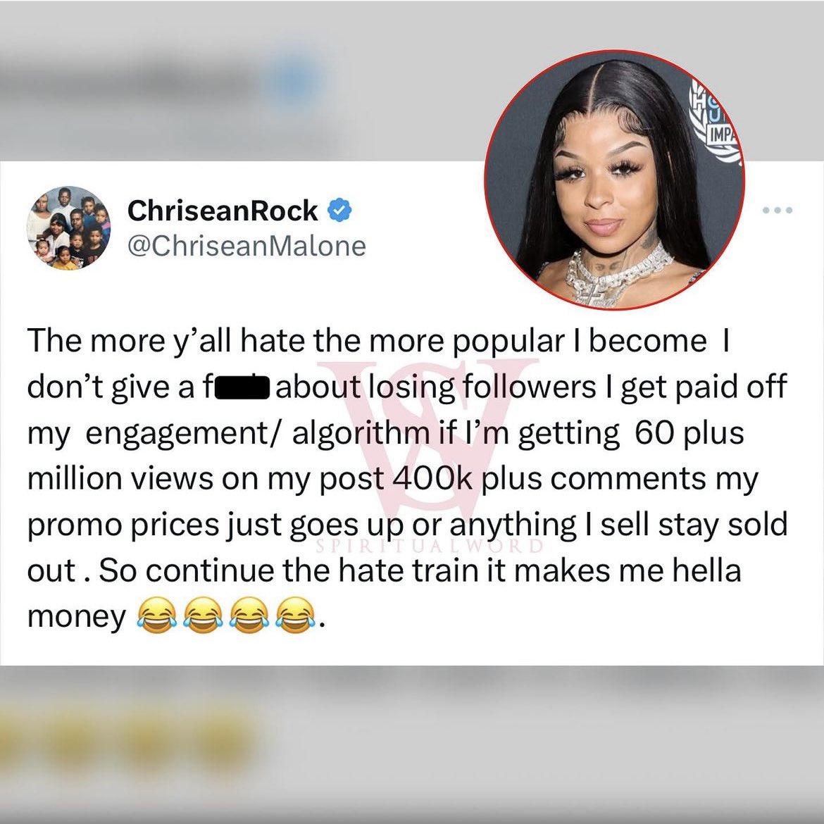 WELL EVERYBODY LETS JUST BLOCK THIS STUPID BITCH . Everyone come together now!!!