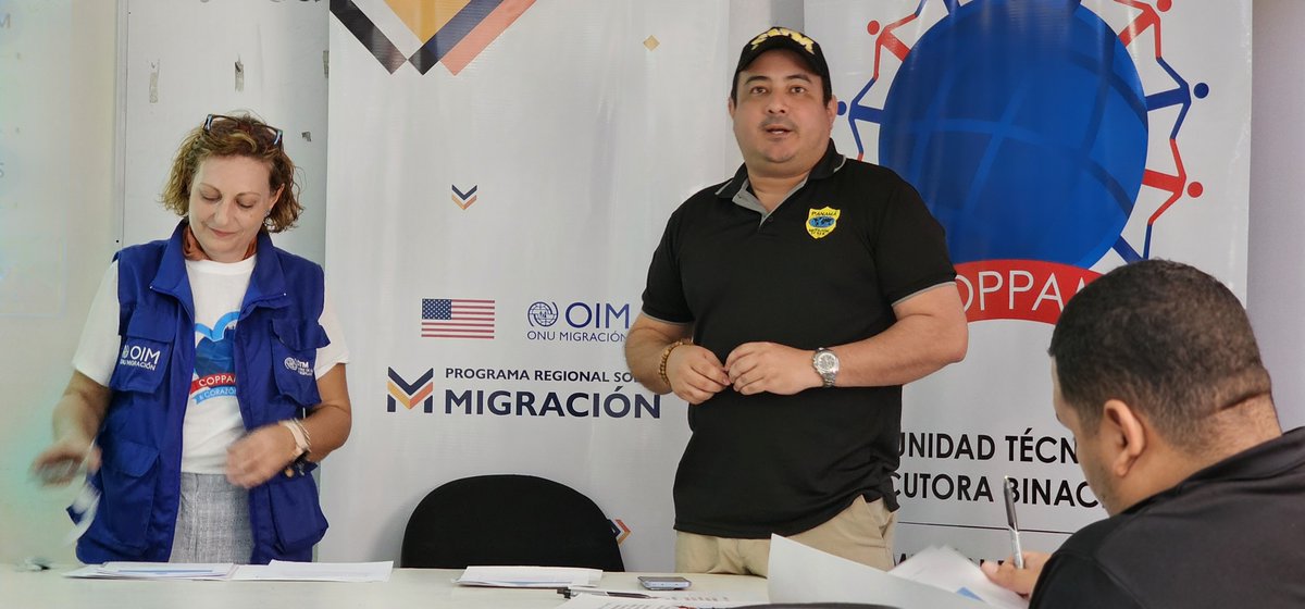 oimpanama's tweet photo. Participamos en la 1ra Reunión Ordinaria de 2024 de la Unidad Técnica Ejecutora Binacional para la Atención de Población Migrante en condición de vulnerabilidad #UTEB #COPPAMI realizada en 🇨🇷, donde se validaron áreas y acciones prioritarias a ejecutar en el plan de trabajo anual https://t.co/xQVU4SJD9M