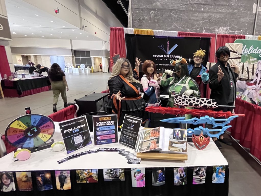 Crying But Capable is in the building! Come see us in the @megaconorlando Community Zone at Booth CZ1102!

#cbccosplay #cryingbutcapable #megacon2024 #megaconorlando #megaconorlando2024 #floridacosplay #floridacosplayers #cosplayersofflorida #plussizecosplay #plussizecosplayers