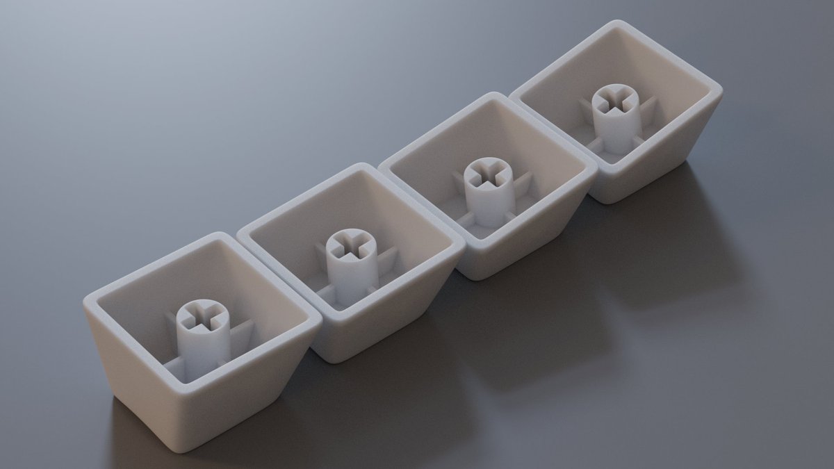 RaphaelRau's tweet image. Work in progress:
I seem to can´t help it to model keycaps... 😇
This time OEM profile.

Subdivision surface modeled in Blender. Minimalistic preview rendered in Cycles.

I will add a timelapse of some of the modeling process in the post below:

#blender #cycles #cyclesrender