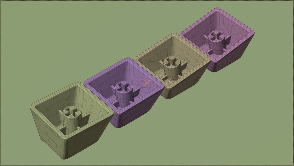 RaphaelRau's tweet image. Work in progress:
I seem to can´t help it to model keycaps... 😇
This time OEM profile.

Subdivision surface modeled in Blender. Minimalistic preview rendered in Cycles.

I will add a timelapse of some of the modeling process in the post below:

#blender #cycles #cyclesrender