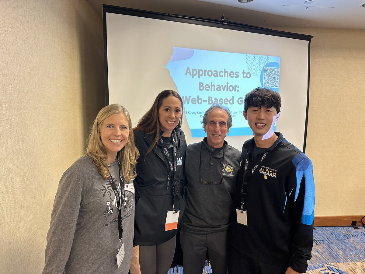 CSULB_APE's tweet photo. Kicking off #CAHPERD24 with Project CAPE scholar Paul Kim presenting his capstone project, a behavior management website with resources! #GoBeachGoTeach @CAHPERD https://t.co/1sSJHw7jVR