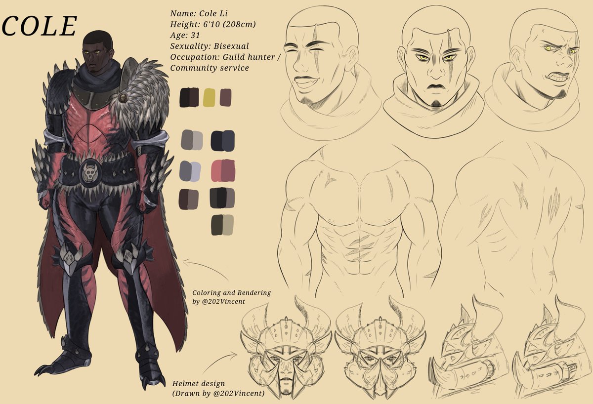 Depraved_Vile's tweet image. Here's Cole's UPDATED reference sheet!
My first true drawing of the year and an art collab between me and Vincent! A testament to how far I've come and will try to improve. Thanks for 3000 followers also! I wouldn't have made it this far without the constant support! 😭🙏