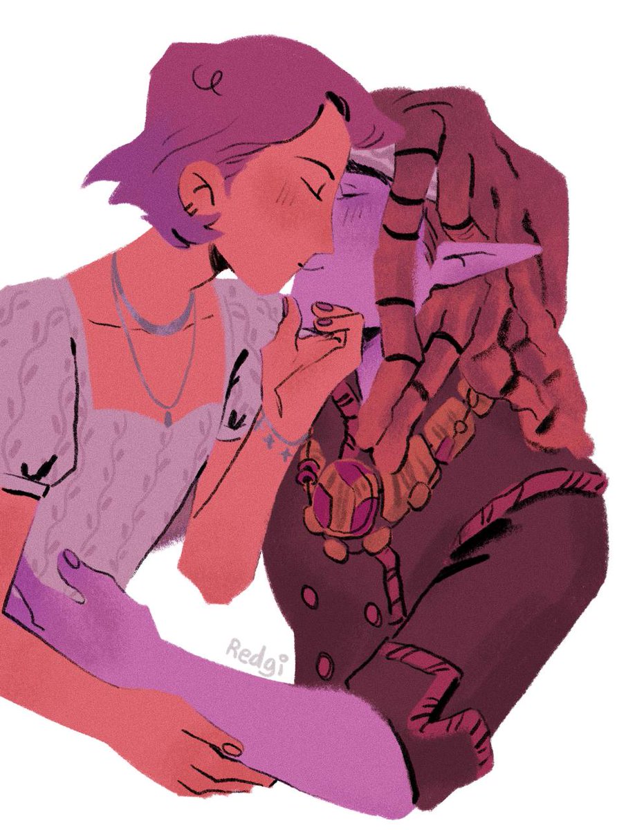 Smooch the cook or whatever they say 

[#palia #paliafanart #oc]