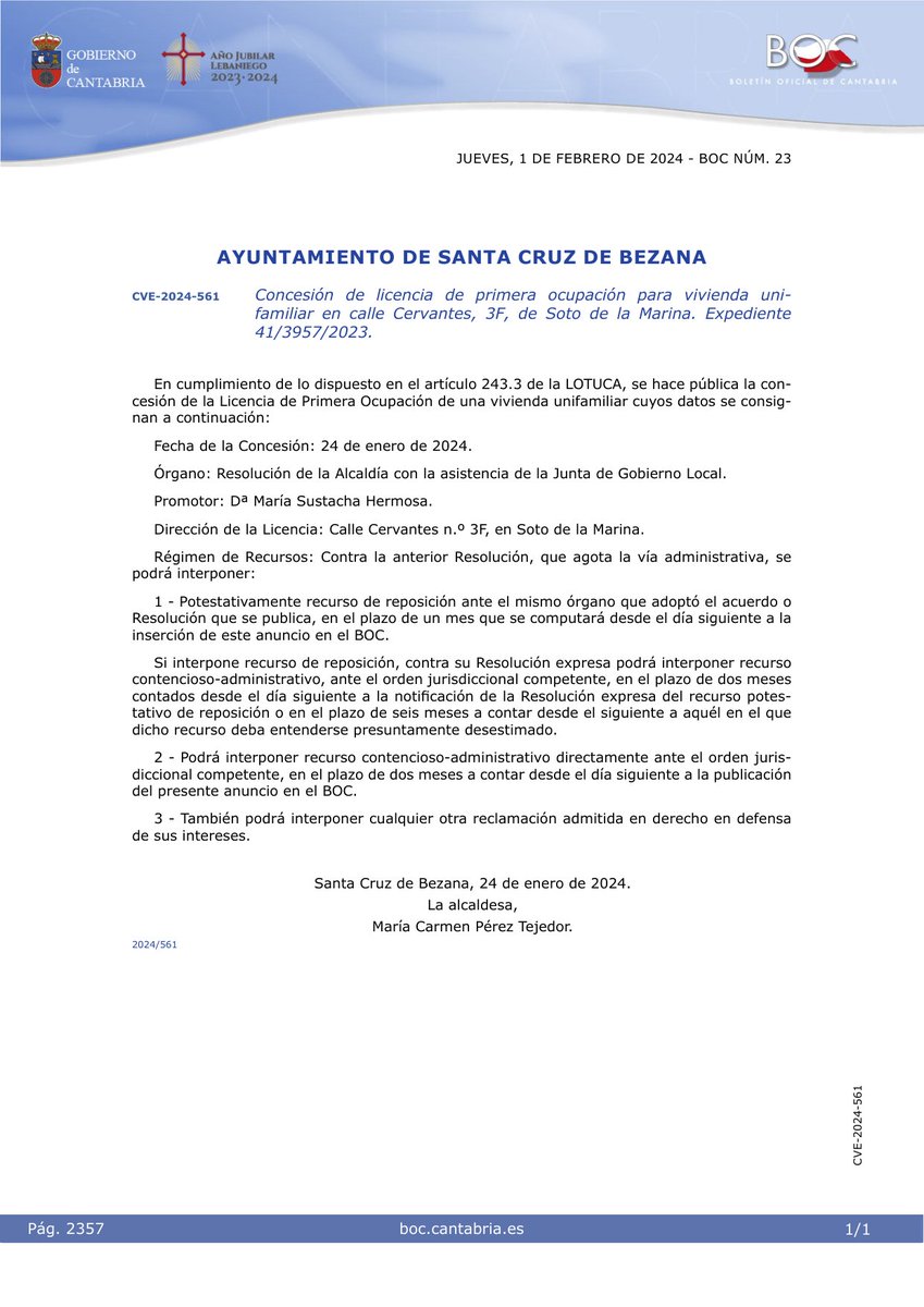 Boletín Oficial de Cantabria tweet media