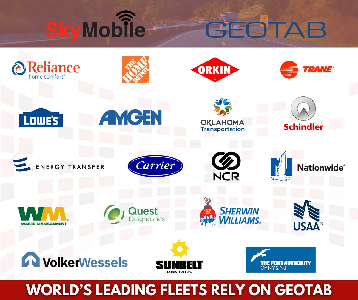 SkyMobileCorp's tweet image. 🌐Trust in the Choice of Global Leaders
Industry giants from various sectors trust Geotab for its robust, data-driven insights that drive safety, efficiency, &amp;amp; sustainability.

Elevate your fleet management with #SkyMobilecorp.

📞Let's talk solutions:
Call  519-253-4444

#geotab