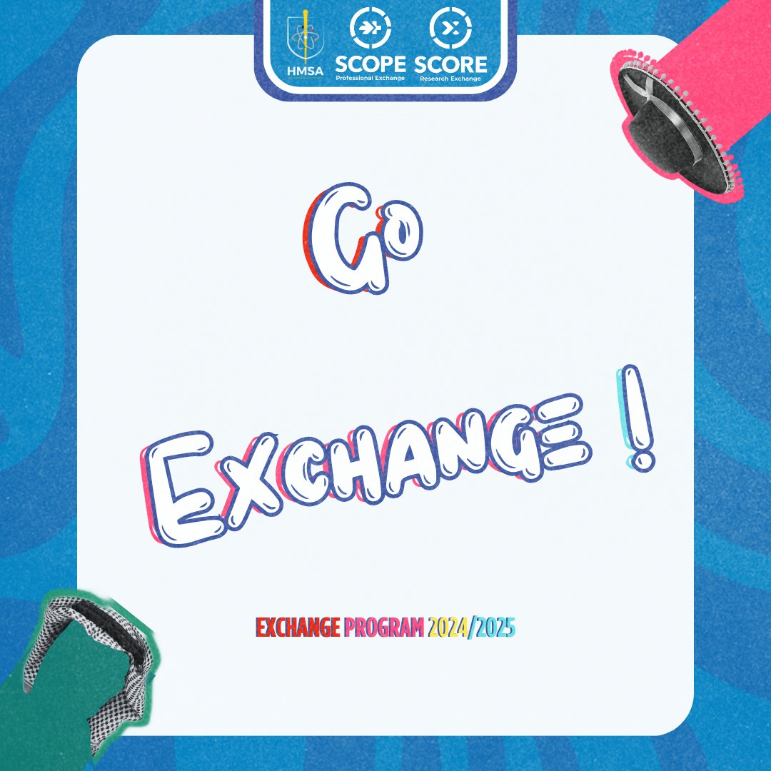 hmsasays__'s tweet photo. Quote this, and share with us your exchange experience in HMSA!
#HMSAExchange
#HealthAndTravel
#HATs
#SCOPE
#SCORE
#HMSA https://t.co/nODw6OZ4f0