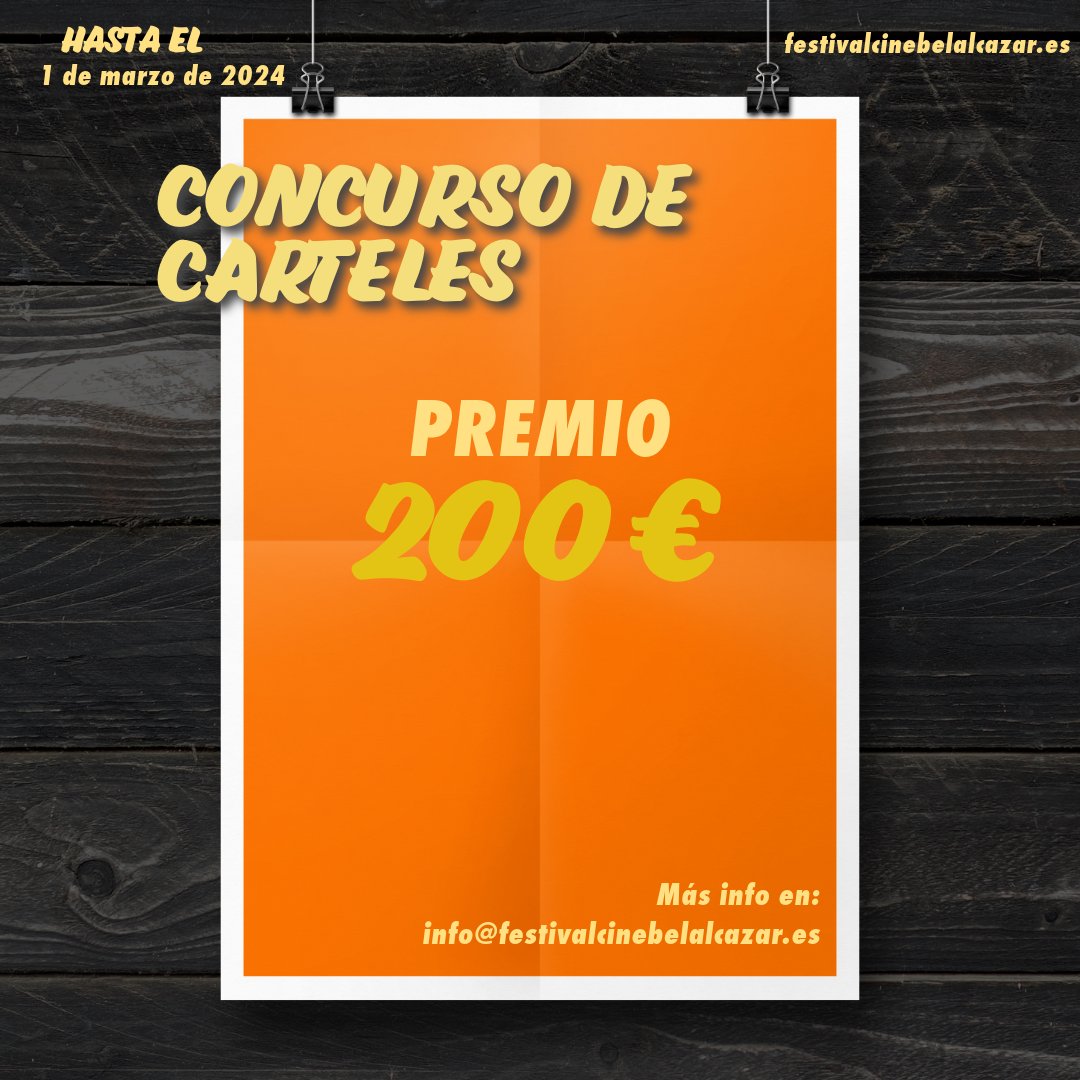 Participa en el concurso de carteles del FICB. Más info en nuestra web o en el correo.