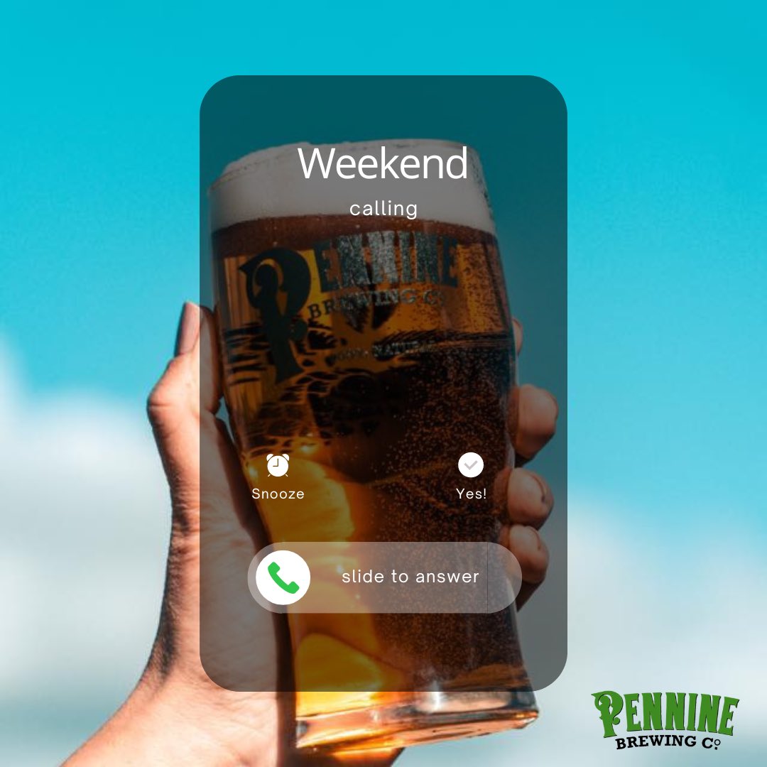 Quick answer it! 📞 Dry January is well and truly over and we are welcoming #February with open arms! 🤗🍺 The weekend is within reach… Cheers to that 🍻 #penninebrewingco #yorkshirebeer #weekendcalling