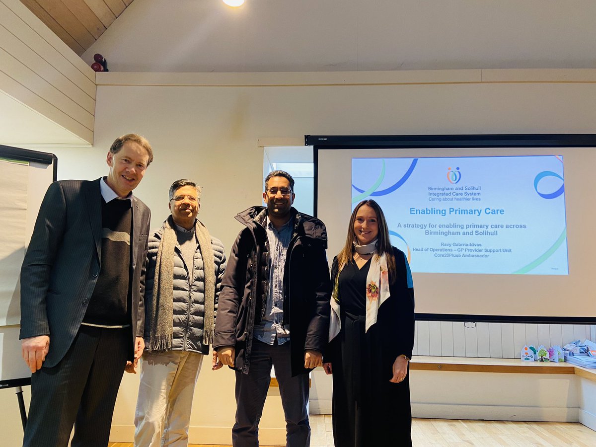 RavyGabrria's tweet photo. @NHSBSol Valuing our workforce;A privilege to be asked to share @BSol_ICS career opportunities, development &amp; support available to the GP trainees teaching conference at blakeskey hall🤝our next generation of GPs &amp; leaders @rajivkalia7 @Doc_Natasha @suleman_subeena @checkettsr https://t.co/biWdG6TnGq