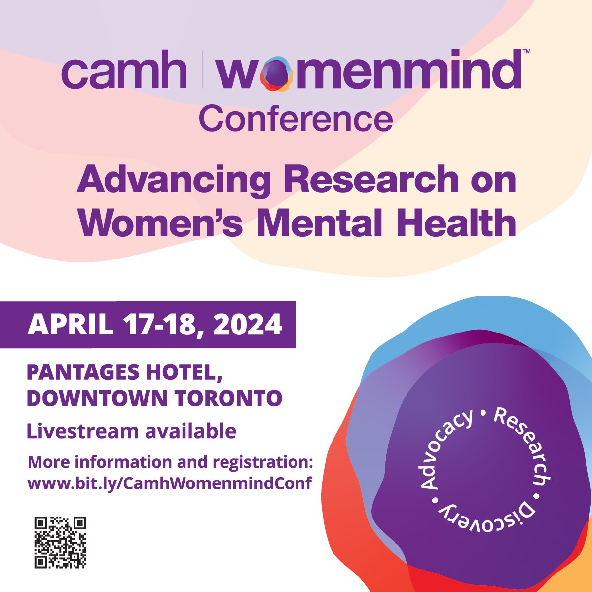 Want to learn more about current research in women+ mental health? So much amazing work in the burgeoning area we had to extend the conference by a day. Come join us in TORONTO 🇨🇦 for 8 symposia and 29 speakers from 🇺🇸🇩🇪🇸🇪🇩🇰🇳🇴🇨🇦 register here: camh.ca/womenmindconfe…