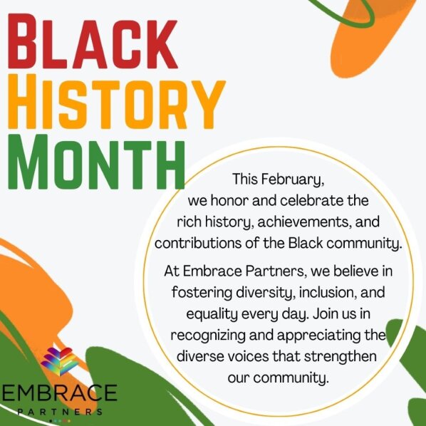 Embrace Partners proudly celebrates Black History Month!

#MBE #SupplierDiversity #SDVOB #NYSMWBE #smallbiz #MWBE #Diversity #MinorityOwned #Diversesupplier #businessdiversity